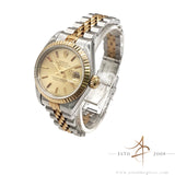 1989 Rolex Datejust Ladies 69173 Champagne Tapestry Dial Box & Certificate