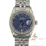 [Rare] Rolex Datejust 1601 Blue Dial Vintage Watch (1976)