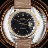 Rolex Datejust 16013 Black Dial Vintage Watch (1984)