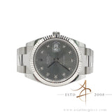 2024 LNIB Rolex Datejust 41 Ref 126334 Diamond Slate Dial on Oystersteel Bracelet