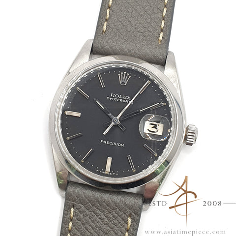 Rolex Precision 6694 Slate Grey Dial Vintage Watch (1968)