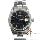 Rolex Date 1500 Black Dial Vintage Watch (1975)