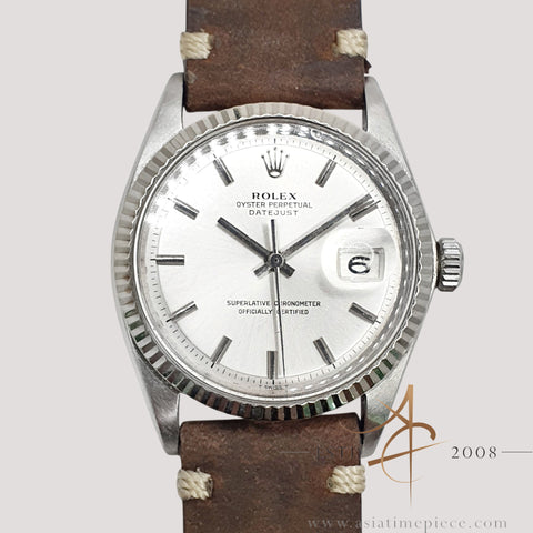 Rolex Datejust 1601 Silver Dial Vintage Watch (1970)