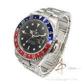 1999 Full Set Unpolished Rolex GMT Master II Ref 16710 Pepsi Oyster Bracelet