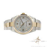 Unpolished 1996 Rolex Oyster Perpetual 14203 No-Date 34mm Rhodium Dial
