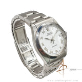 Rolex Oysterdate Precision 6466 Midsize Custom White Roman Dial Vintage Watch (1976)