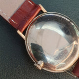 Omega Vintage Watch Gold Filled Linen Dial 33mm