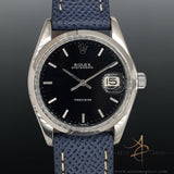 Rolex Oysterdate Precision 6694 Black Dial Vintage Watch (1975)
