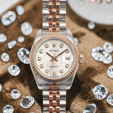 Rolex Lady Datejust 26 Ref 179171 Everose Big Diamonds Computer Dial Watch (2011-2016)