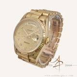 Rolex President 18238 Day Date Champagne Jubilee Computer Square Diamond Dial (1988)