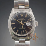 Rolex Date 1500 Black Stardust Dial Automatic 34MM Vintage Watch (1979)