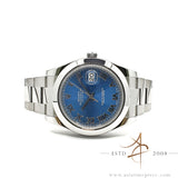 Rolex Datejust 41 116300 Azurro Blue Roman Dial on Oyster Bracelet (2013)