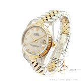 1996 Rolex Datejust Midsize 68273 Computer Arabic Dial No Pinhole Local Set