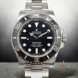 2018 Rolex Submariner No Date 114060 Black Ceramic in Oystersteel