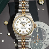 1996 Rolex Datejust Ladies 69173 Diamond White Dial with Certificate & Box