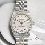 2003 Rolex Datejust 31 Midsize 78274 White Compute Dial with Certificate Box
