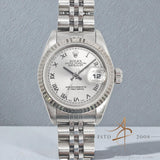 2005 Rolex Datejust 26 79174 Lady Silver Roman Dial Local Set