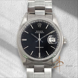 Rolex 6694 Oysterdate Precision Black Dial Vintage Watch (1978)