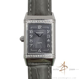 Jaeger LeCoultre Reverso Duetto Ref 256.8.75 Silver Black Diamond Dial (2006)