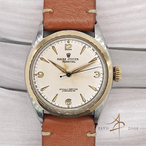 Vintage Rolex 6084 Oyster Perpetual Semi Bubbleback - 34MM (1952)