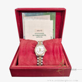 1989 Rolex Datejust Ladies 69173 White Diamond Dial & Custom Diamond Bezel