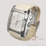 [Rare] Ebel Brasilia  E9126M52 White MOP Dial White Ceramic Chronograph White Rubber