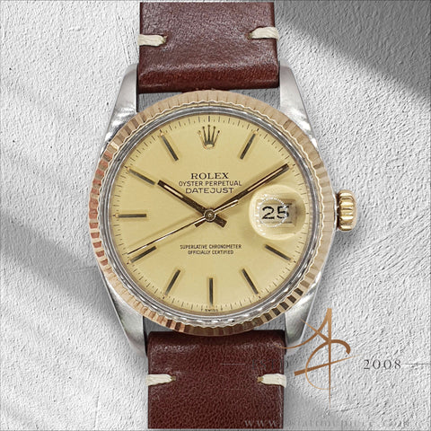 Rolex Datejust 16013 Champagne Dial Vintage Watch (1982)