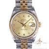 1990 Rolex Datejust 16233 Champagne Diamond Dial Box Cert