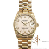 Rolex Datejust 31 Midsize 68278 President Computer Arabic Dial in 18K Gold (1993)