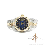 Rolex Lady Datejust 26 Vignette Blue Diamond Dial (1991)