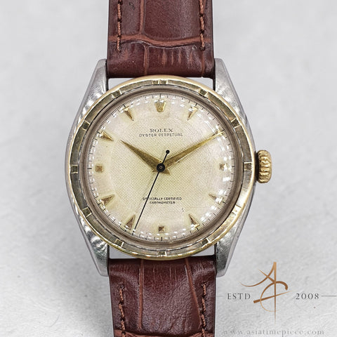 Vintage Rolex Oyster Perpetual Date Ref. 6103 Waffle Dial Automatic (1951)