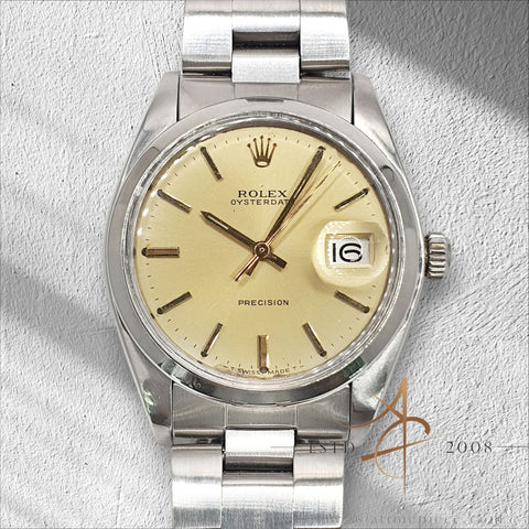 Rolex Oysterdate Precision 6694 Champagne Dial Vintage Watch (1979)