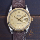 Rolex Datejust 16013 Champagne Dial Vintage Watch (1987)