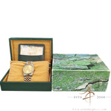1991 Rolex Datejust 16233 Champagne Roman Dial Vintage Watch with Certificate Box