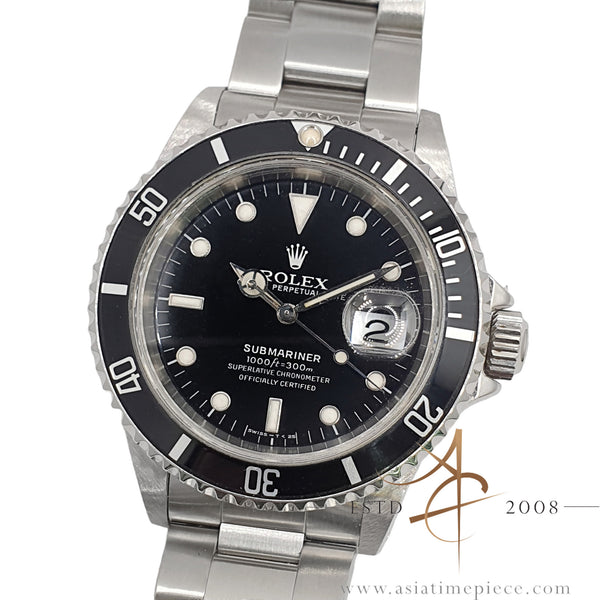 1995 Rolex Submariner Date 16610 Black Tritium Dial Oystersteel