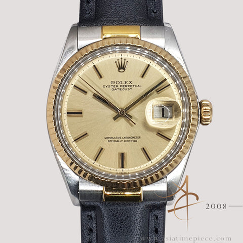 Rolex Datejust 1601 Champagne Dial Vintage Watch (1970)