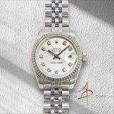 Rolex Lady Datejust 26 Ref 179174 Silver Diamond Dial (2008)