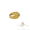 Natural Jadeite Jade & Diamond Set on 22K Gold Ring