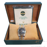 1983 Rolex Datejust 16013 Black Dial Vintage Watch with Box Certificate