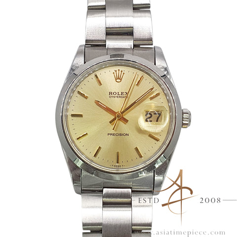 Rolex Oysterdate Precision 6694 Champagne Dial Vintage Watch (1977)