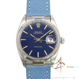 Rolex 6694 Oysterdate Precision Blue Dial Vintage Watch (1966)