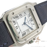Cartier Santos Carree 2960 White Spider Dial Automatic Vintage Watch (1980s)