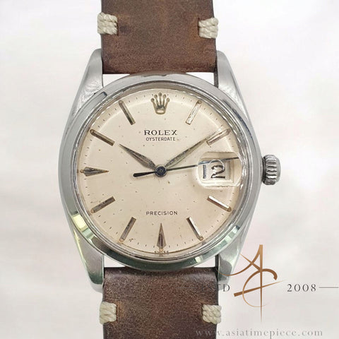 Rolex Oysterdate Precision 6694 Cream Dial Vintage Watch (1963)