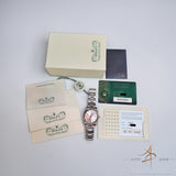 Rolex Oyster Perpetual 34 Sunray Pink Oystersteel Certified Pre Owned Set