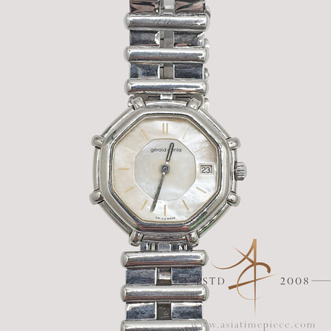 Gerald Genta Ref. G2851.7 Mother of Pearl MOP Dial Quartz 27mm 