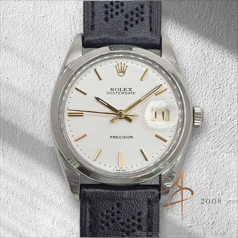 Rolex Oysterdate Precision 6694 Refinished White Dial (1966)