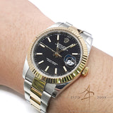 Rolex Datejust 41 Ref 126333 Black Dial on Oyster Rolessor Bracelet (2020)
