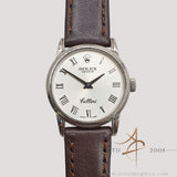 Rolex Cellini 6111 in 18K White Gold Silver Roman Dial Quartz 25mm