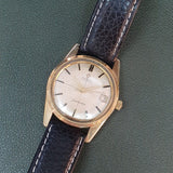 Vintage Omega Seamaster Crosshair Gold Cap Watch 34mm