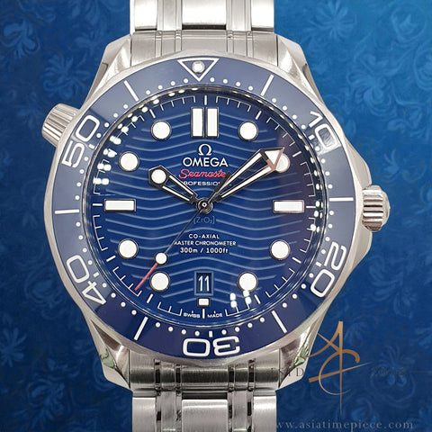 Omega Seamaster Diver 300M 210.30.42.20.03.001 21030422003001 Co-Axial Master Chronometer Blue Wave 42mm